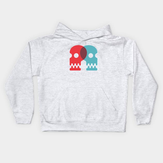 Two Skulls Kids Hoodie by AsteriskSupply